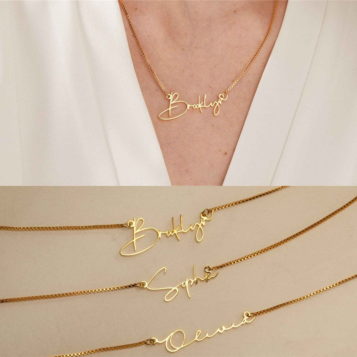 Personalized Stainless Steel English Letter Name Necklace