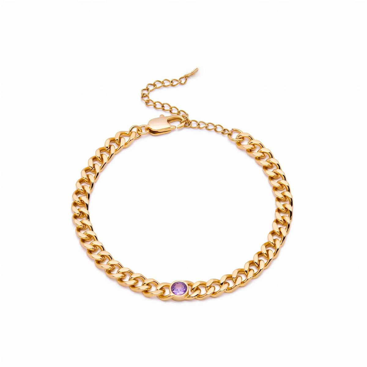 Personalized Birthday Stone Diamond Bracelet