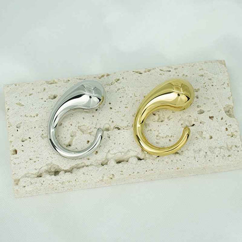 18k Goldstainless Steel Irregular Teardropshaped Open Bracelet I