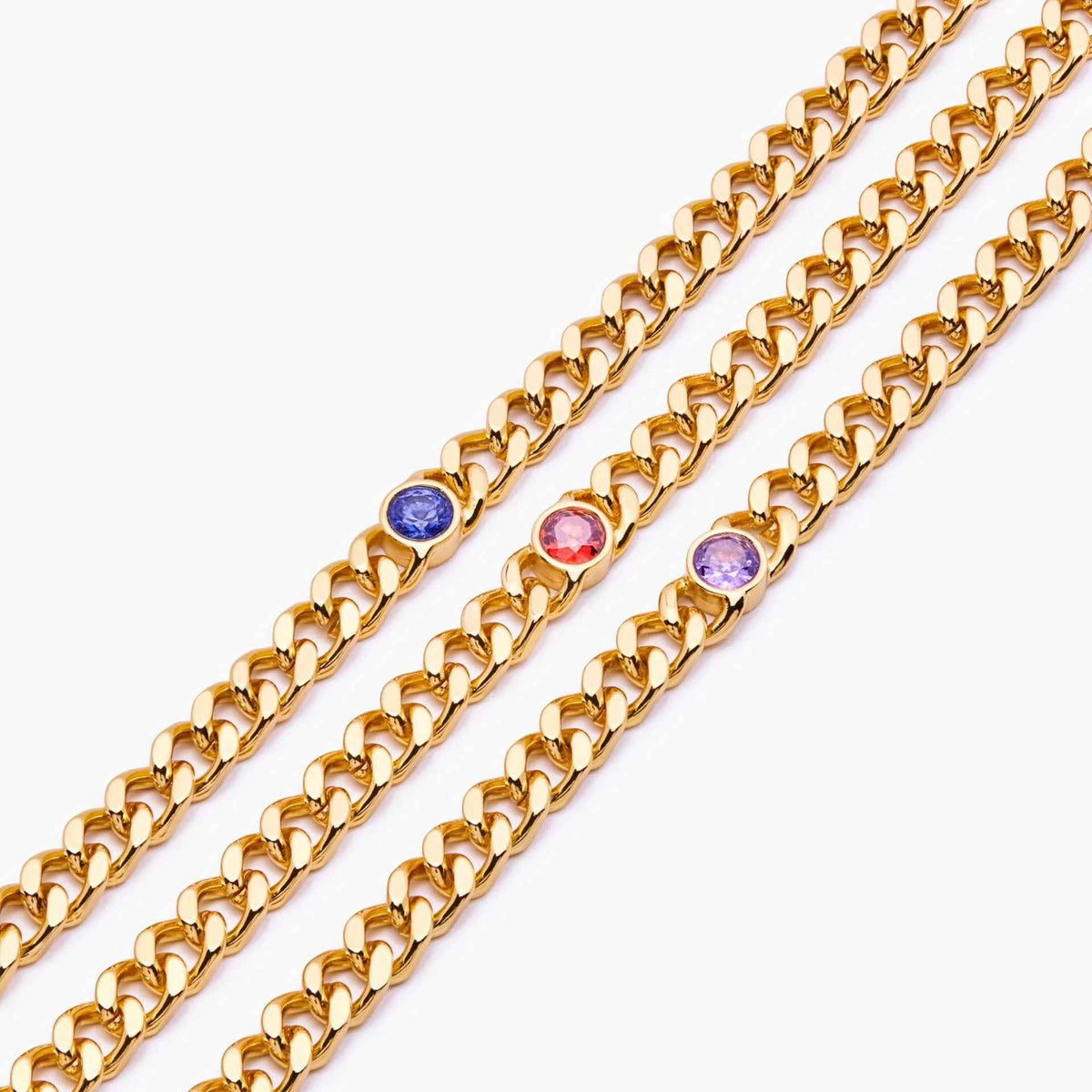 Personalized Birthday Stone Diamond Bracelet