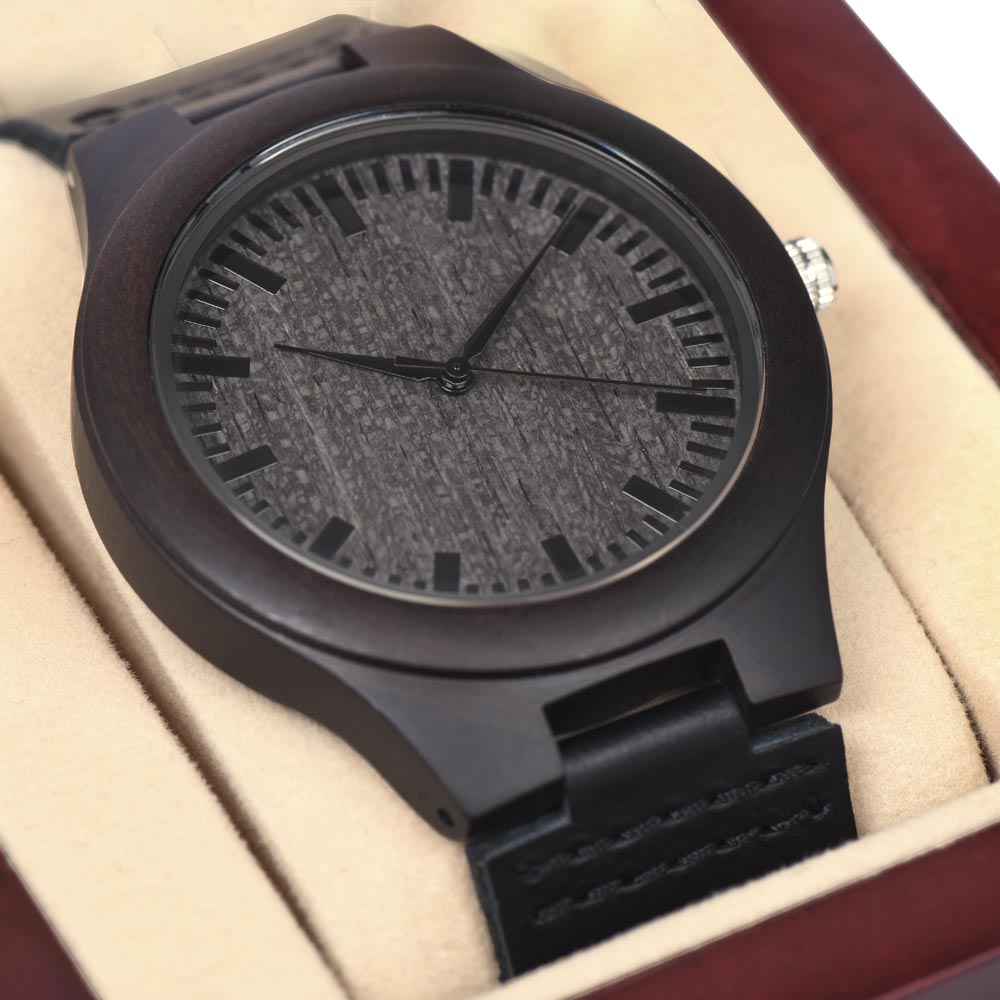 This wooden watch is a great gift giver for birthdays, anniversaries or just because you will love it ShineOn Fulfillment